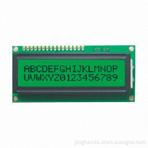 Alphanumeric LCD Module with 80 x 36 x 13.5mm Module Size and 64.5 x 14.5mm Viewing Area